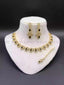 AD zircon necklace set with teeka