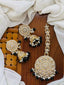 Big size teeka with earrings