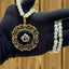 Calligraphy pendant with maala