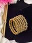 Gold plated 6pcs bangles set
