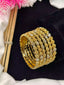 Gold plated 6pcs bangles set