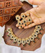 Zircon necklace set with teeka