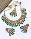 Kundan necklace set with teeka