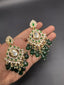 Indian kundan earrings