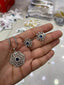 Delicate zircon pendant set