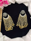 Chaand baali long pearl earrings