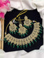 Kundan necklace set with teeka