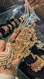 Heavy earrings with saharay