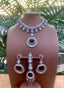 Zircon big stone necklace set