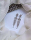 Long zircon earrings