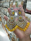 Long kundan earrings