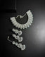 Zircon necklace set with teeka