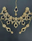 Zircon necklace set with teeka