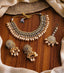 Kundan necklace set with teeka