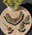 Designer 3d floral necklace set