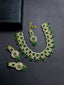 Zircon necklace set with teeka