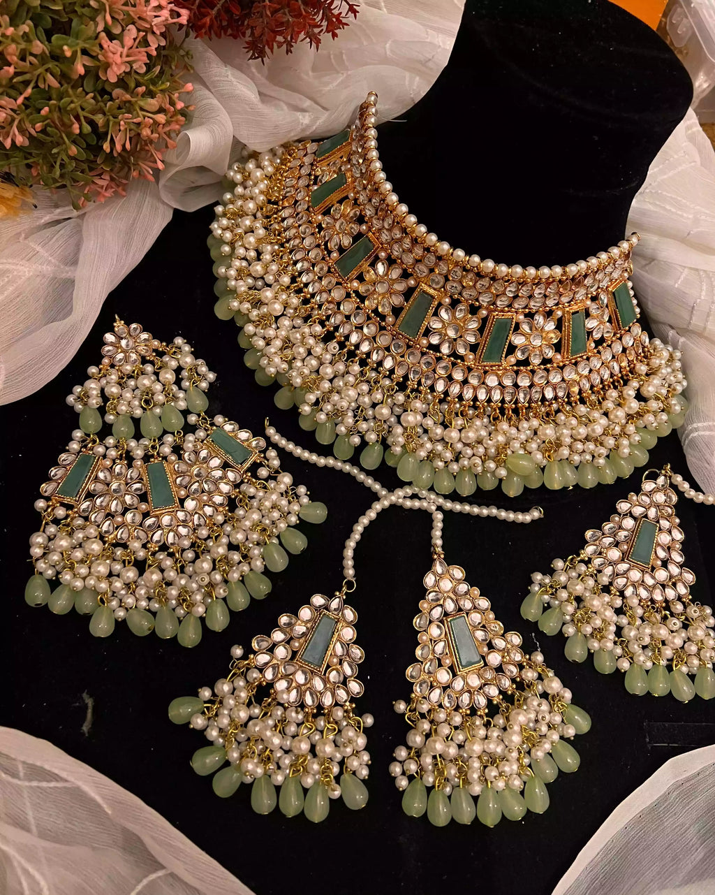 Heavy kundan bridal set