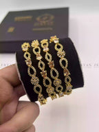 American diamond 4pcs bangles set
