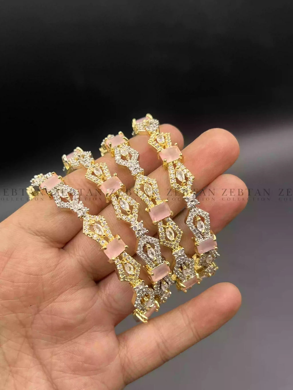 American diamond bangle set