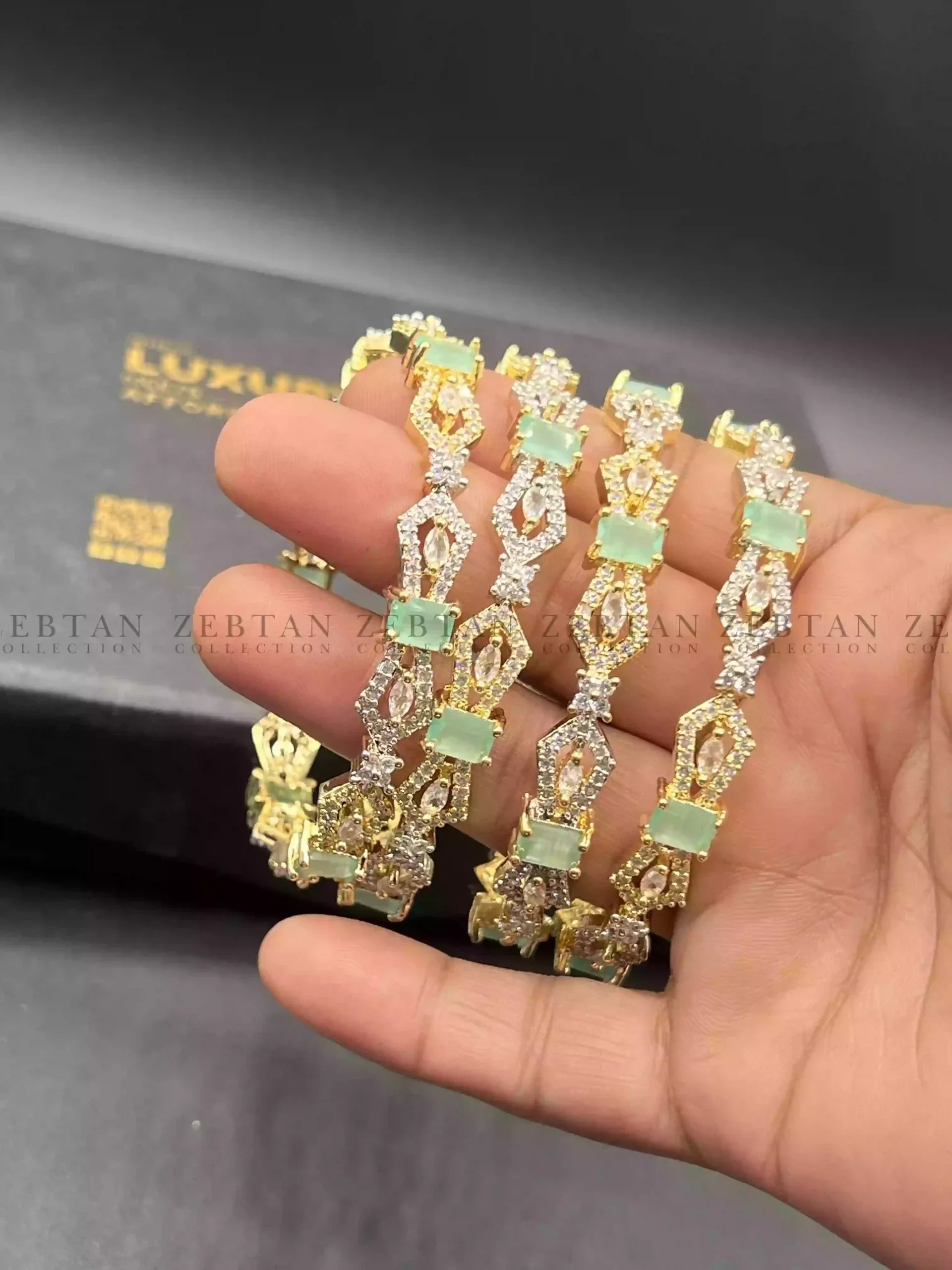 American diamond bangle set