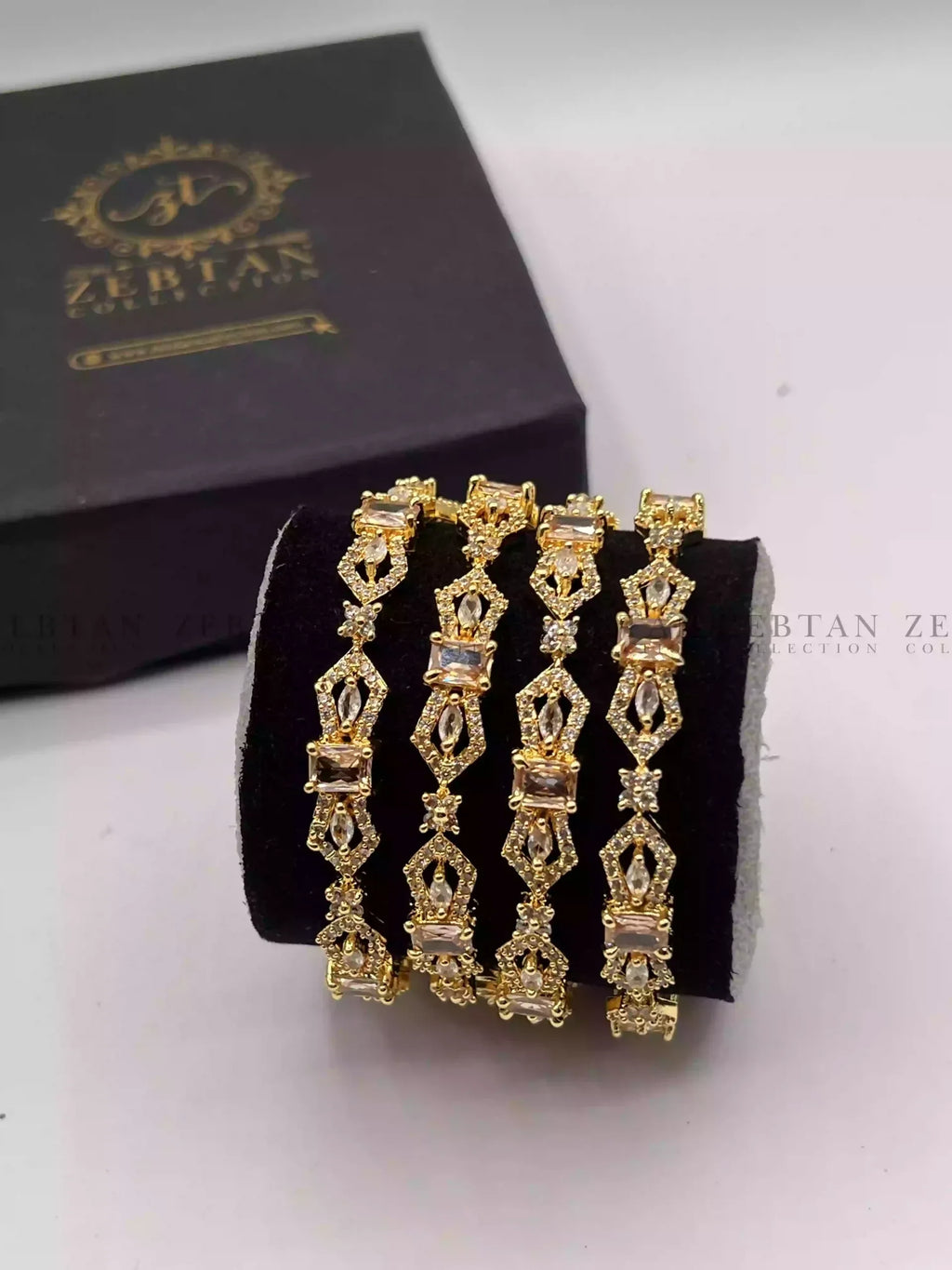 American diamond bangle set