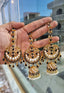 Designer big size earrings teeka