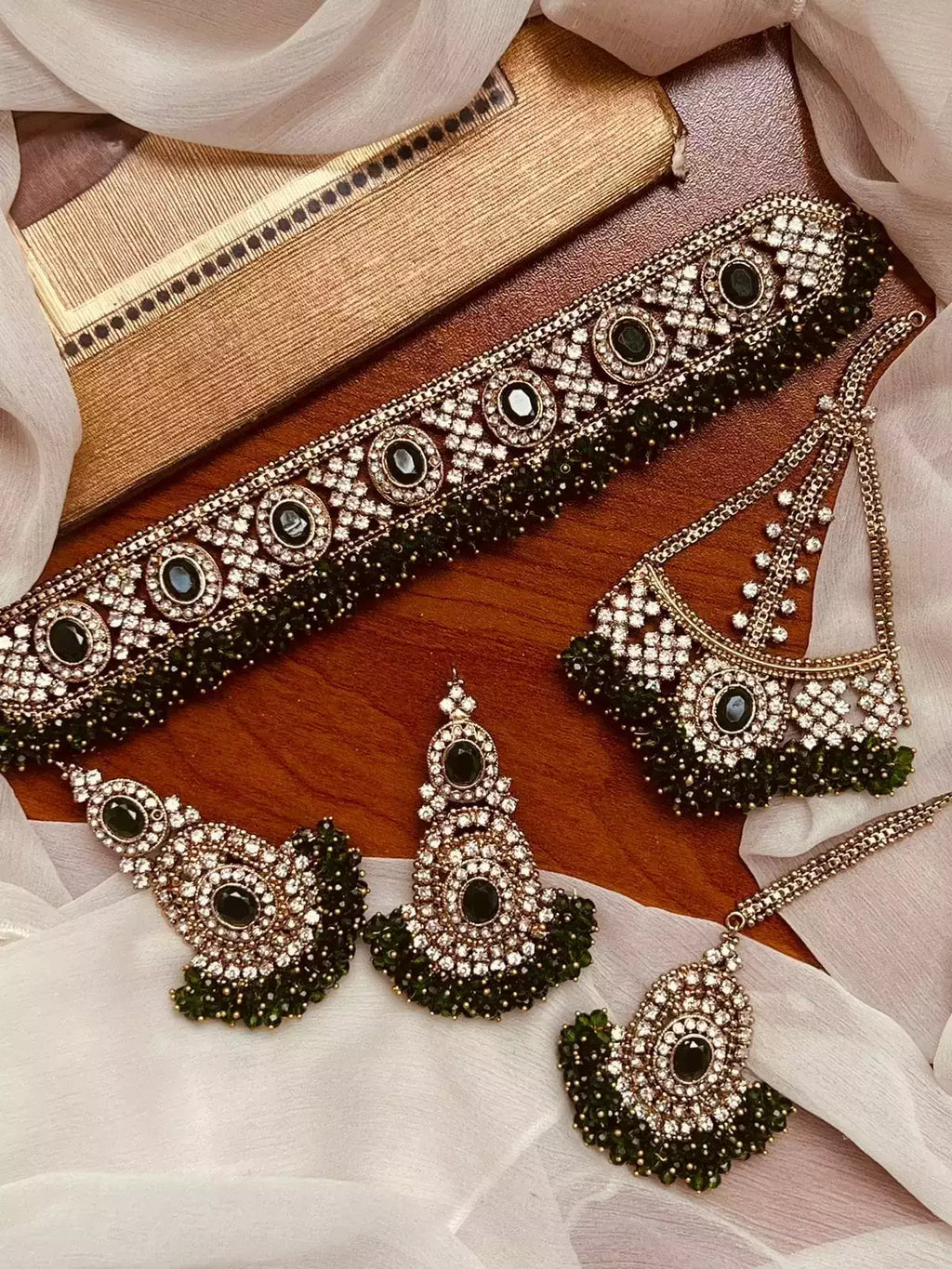 Heavy Gajra bandhai jhumar set