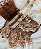 Handmade heavy bridal set