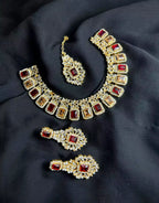 Pure zircon necklace set