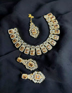 Pure zircon necklace set