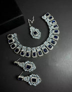 Pure zircon necklace set