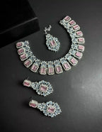 Pure zircon necklace set