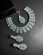 Pure zircon necklace set