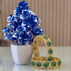Zircon openable bangle pair