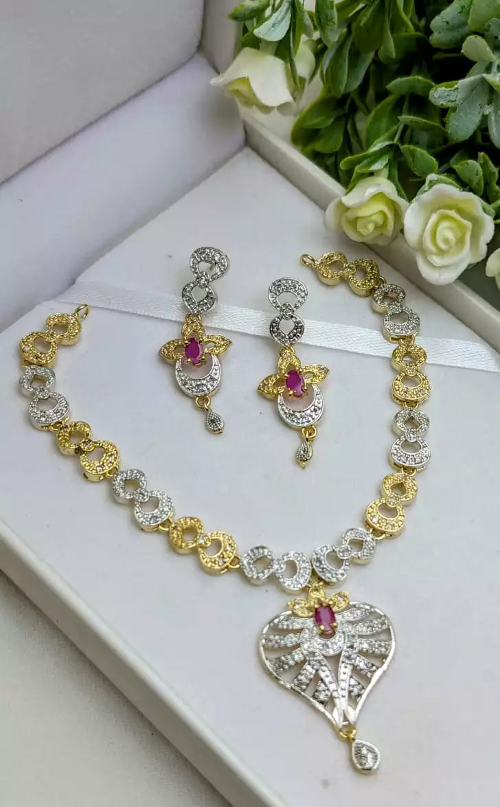 Zircon necklace set
