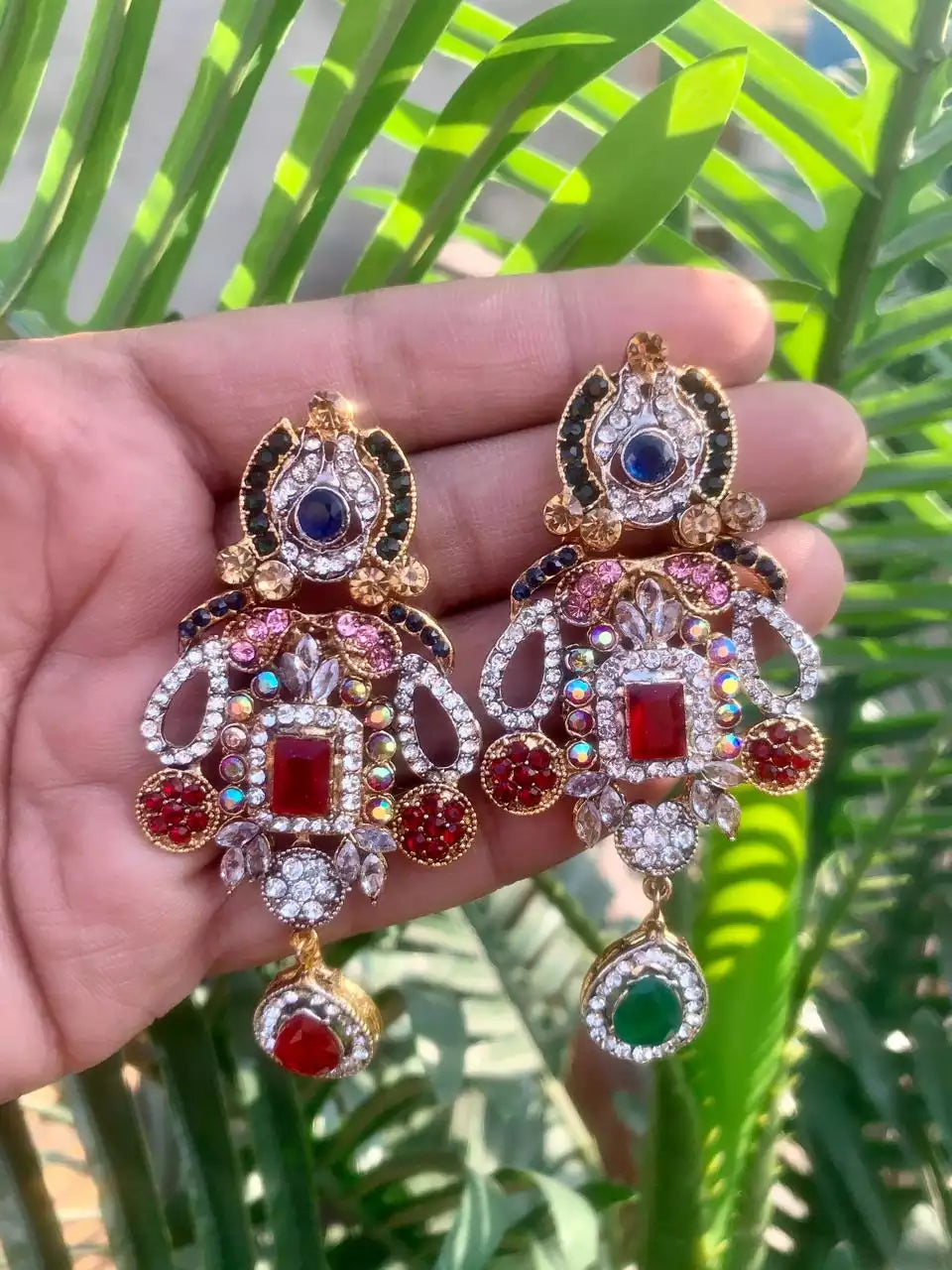 Zircon Long Earrings