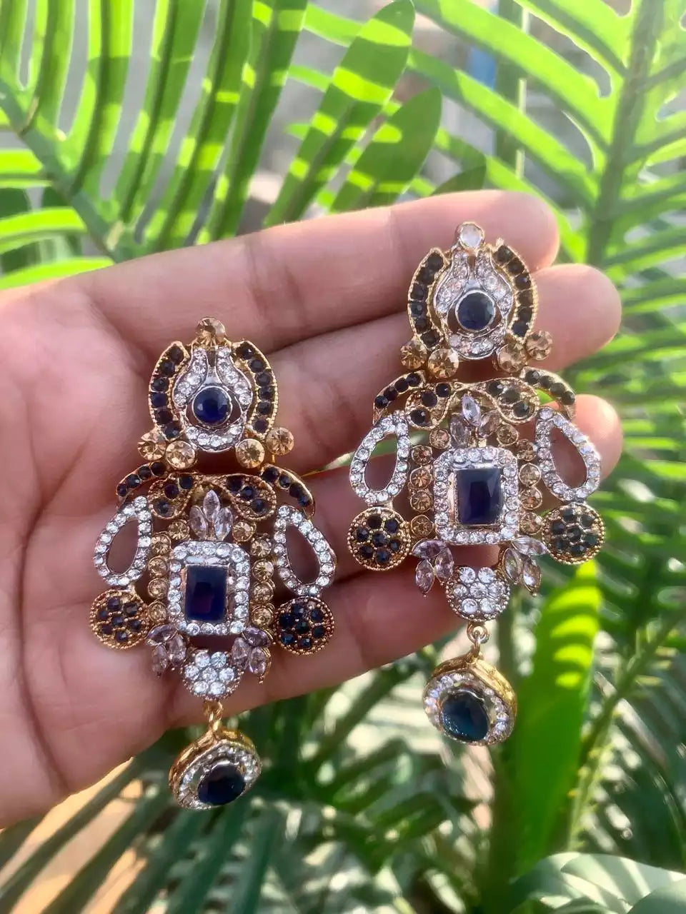 Zircon Long Earrings