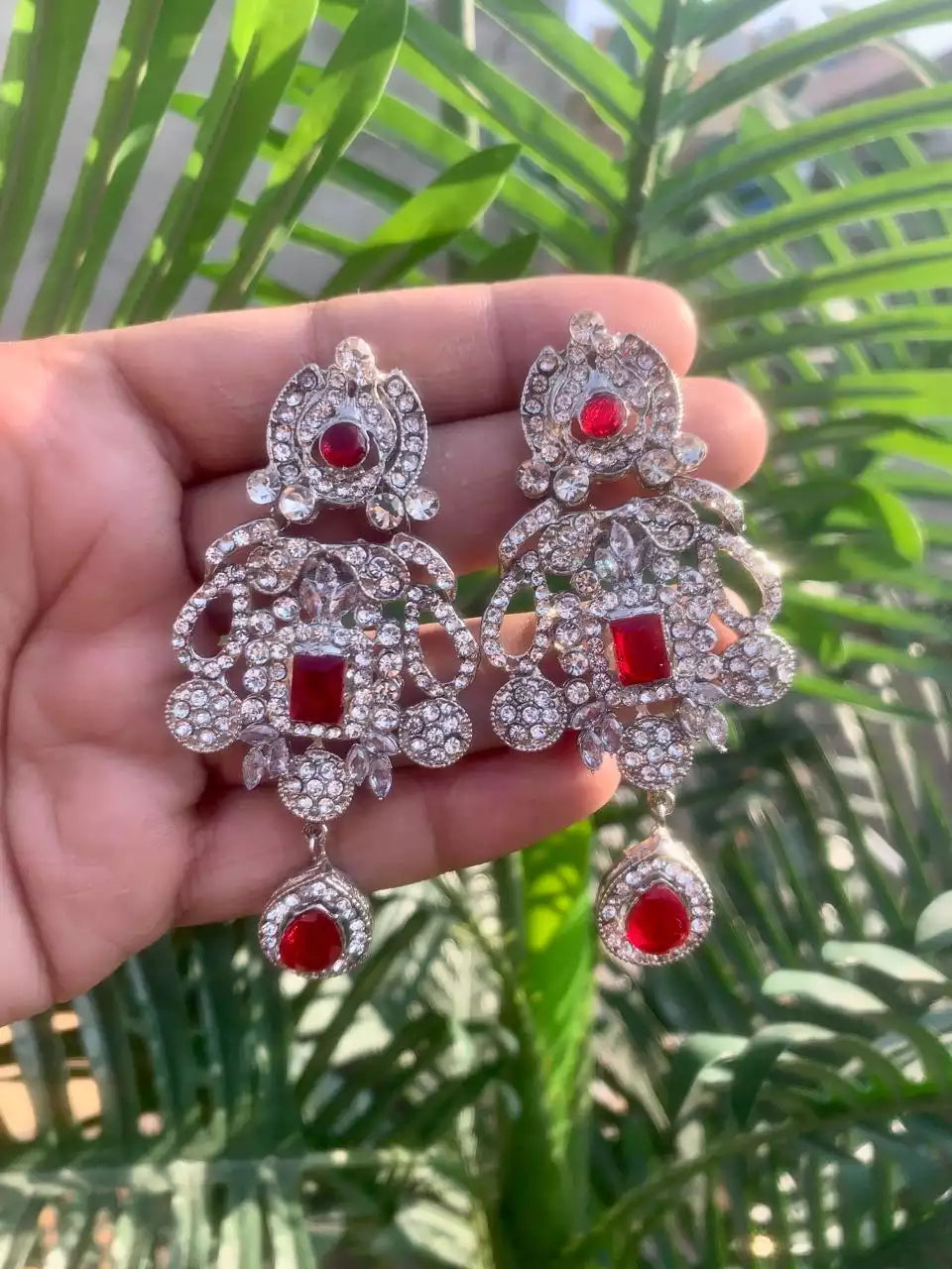 Zircon Long Earrings