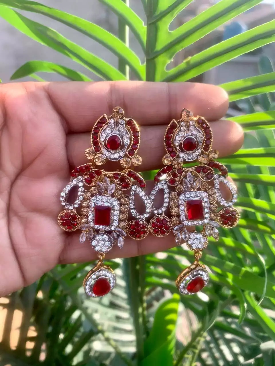 Zircon Long Earrings