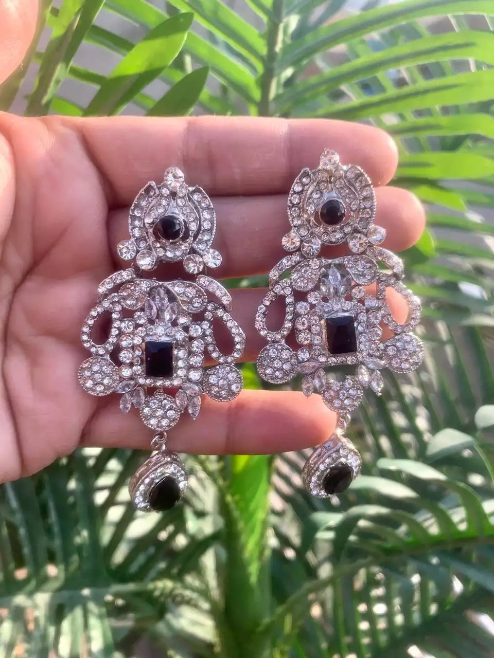 Zircon Long Earrings