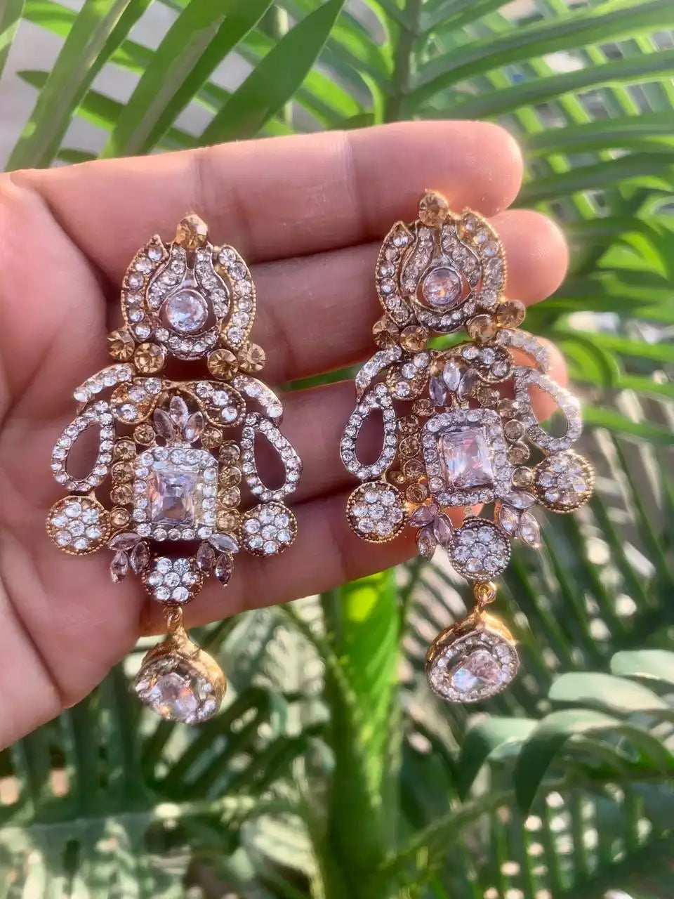 Zircon Long Earrings