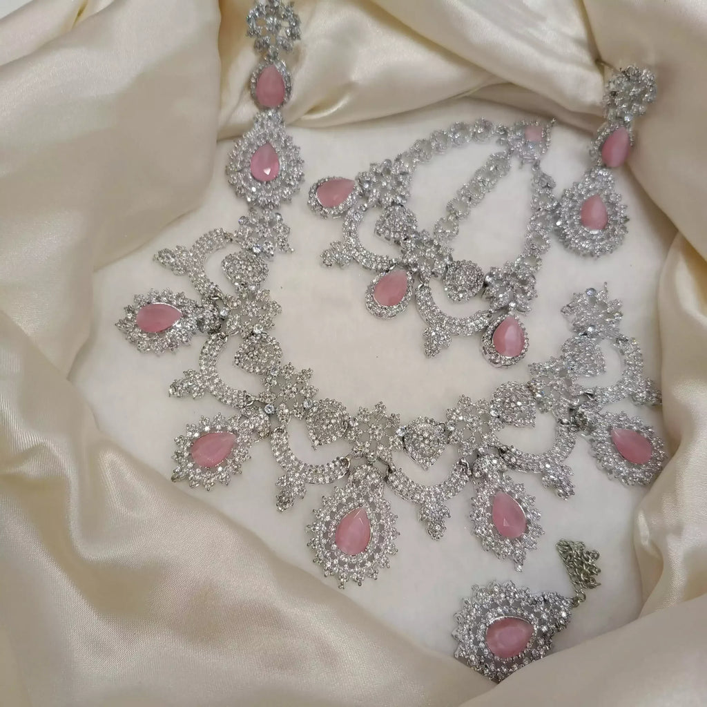 High quality bridal set with jhumar
