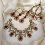 High quality bridal set with jhumar