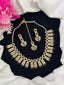 AD zircon necklace set with teeka