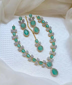 AD necklace set with teeka