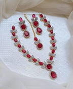 AD necklace set with teeka