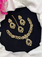Zircon Necklace Set with Teeka