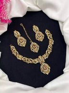 Zircon Necklace Set with Teeka