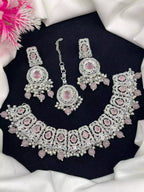 Zircon Necklace Set with Teeka