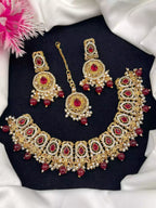 Zircon Necklace Set with Teeka